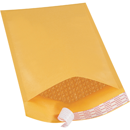 8 <span class='fraction'>1/2</span> x 14 <span class='fraction'>1/2</span>" Kraft #3 Self-Seal Bubble Mailers