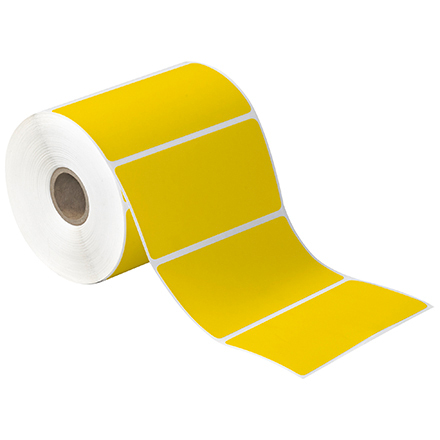 4 x 3" Yellow Desktop DIrect Thermal Label